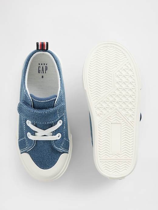 Image number 3 showing, Toddler Denim Sneakers
