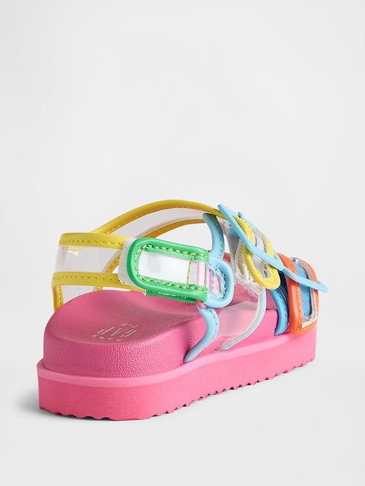 Image number 4 showing, Baby & Toddler Transparent Buckle Sandals