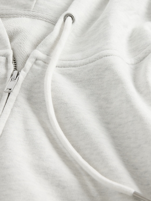 Image number 5 showing, Heavyweight French Terry Oversized Zip Wedge Hoodie