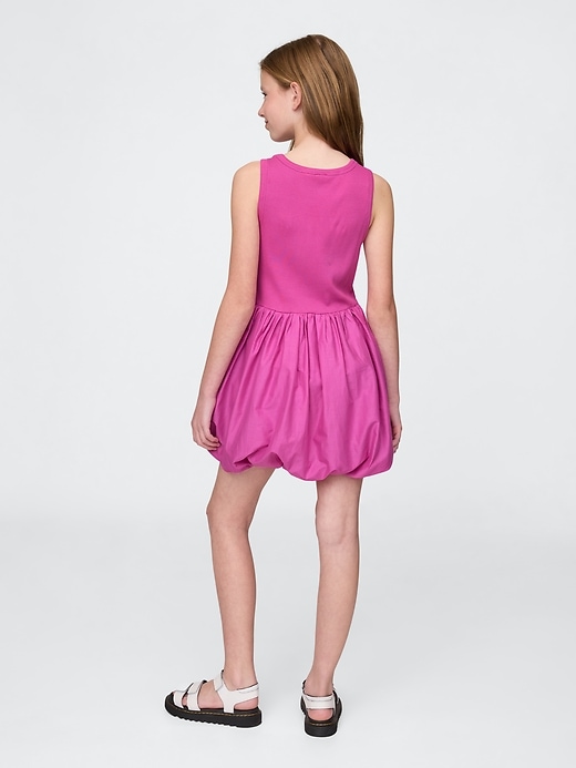 Image number 3 showing, Kids Mixed Media Bubble Dress