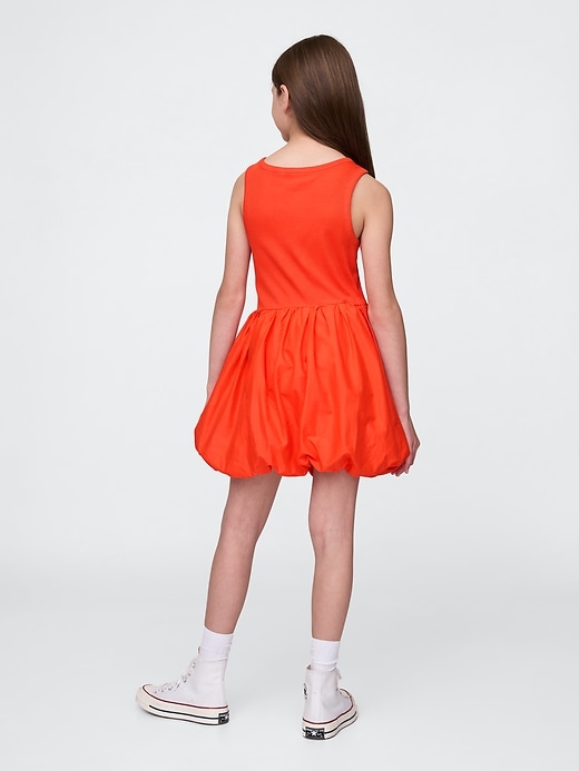 Image number 3 showing, Kids Mixed Media Bubble Dress