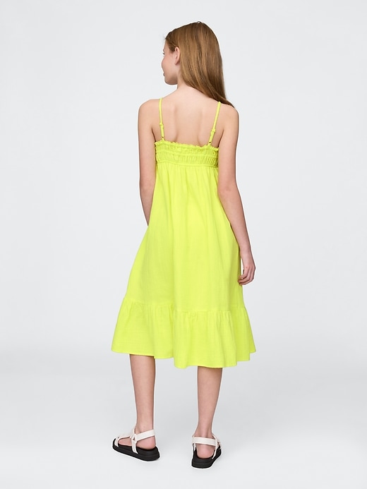Image number 3 showing, Kids Crinkle Gauze Midi Dress