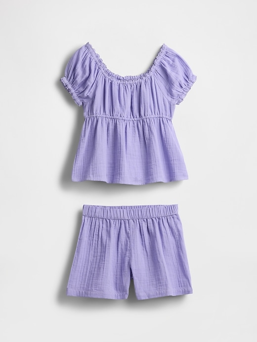 Image number 2 showing, Kids Crinkle Gauze Outfit Set