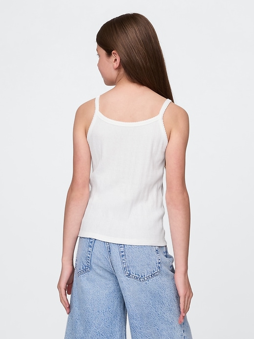 Image number 3 showing, Kids Pointelle Rib Cami