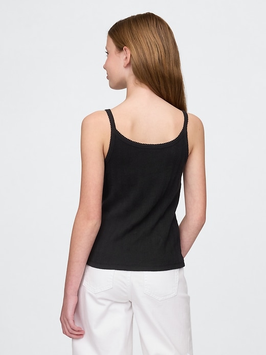 Image number 3 showing, Kids Pointelle Rib Cami