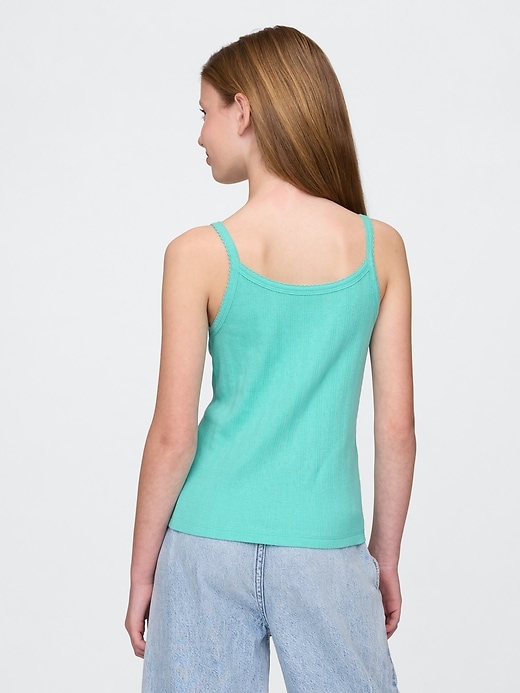Image number 3 showing, Kids Pointelle Rib Cami
