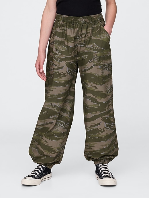 Image number 3 showing, Kids Poplin Baggy Joggers