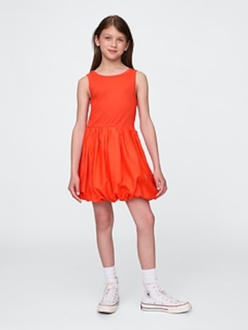 Kids Mixed Media Bubble Dress