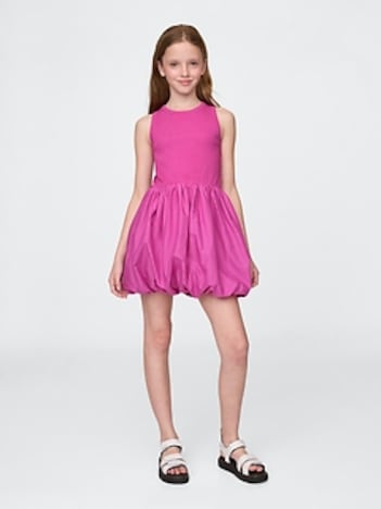 Kids Mixed Media Bubble Dress
