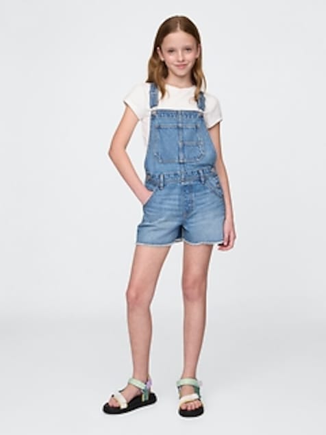 Kids Denim Shortalls