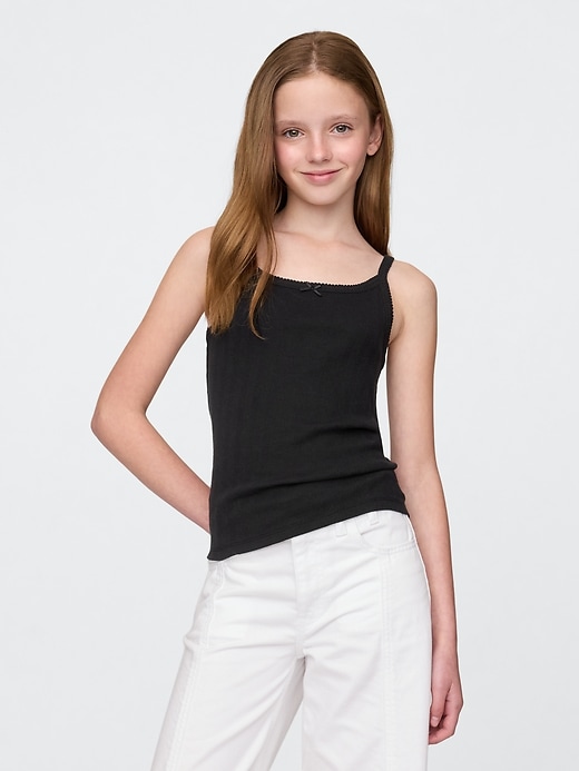 Image number 1 showing, Kids Pointelle Rib Cami
