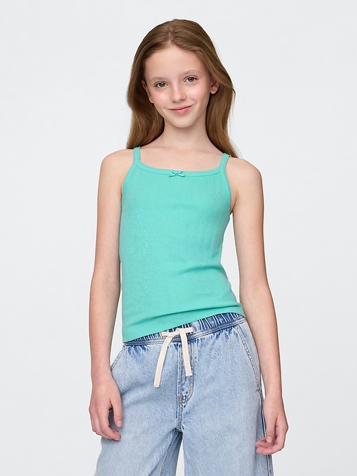 Image number 1 showing, Kids Pointelle Rib Cami