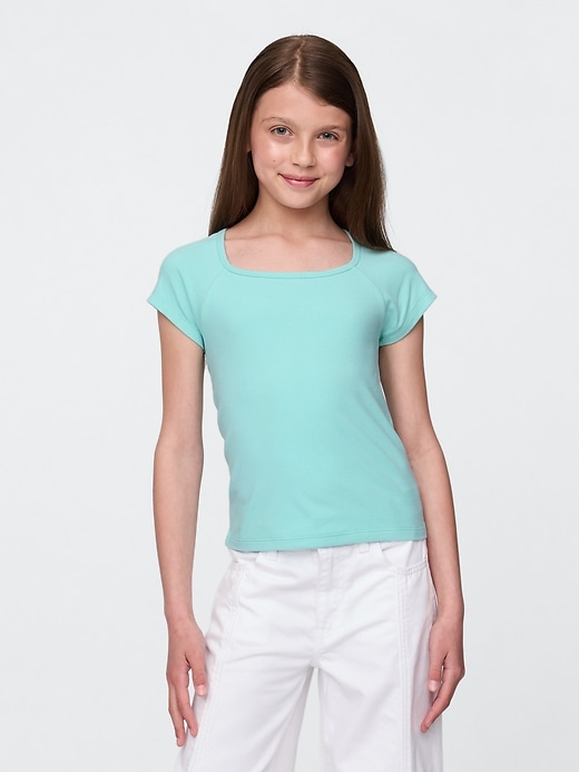Image number 1 showing, Kids Square-Neck T-Shirt