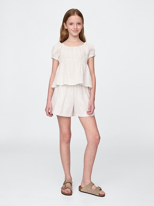 Image number 1 showing, Kids Crinkle Gauze Outfit Set