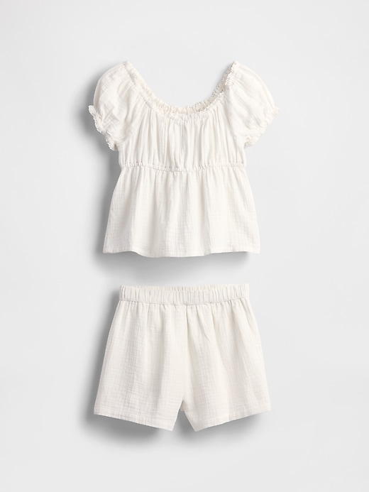 Image number 2 showing, Kids Crinkle Gauze Outfit Set