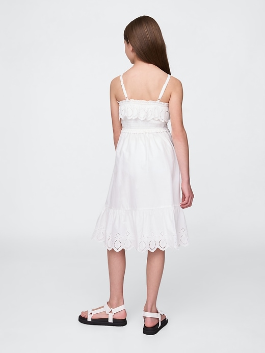 Image number 3 showing, Kids Smocked Ruffle Midi Dress