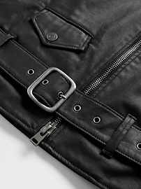 Coated Denim Moto Jacket Designed by Zac Posen