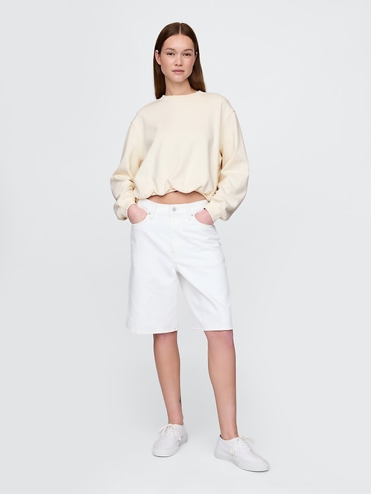 Image number 2 showing, Heavyweight French Terry Bubble-Hem Sweatshirt