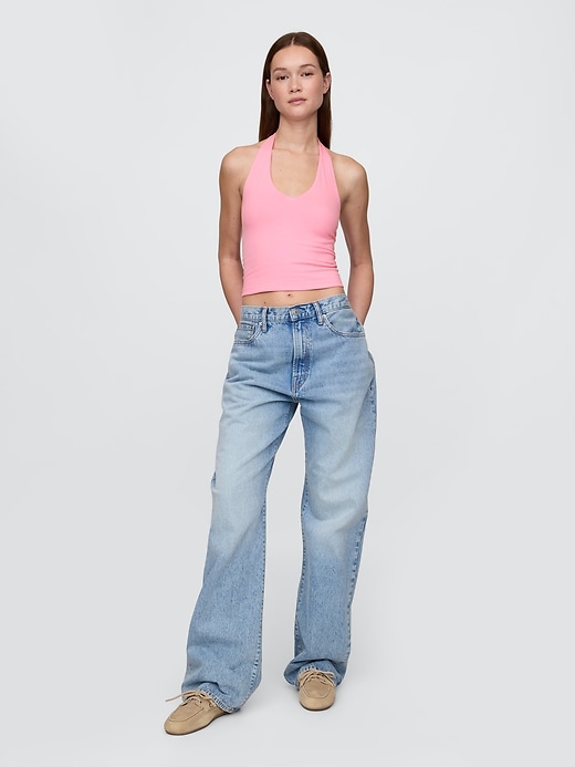Image number 2 showing, CloseKnit Cropped Halter Top