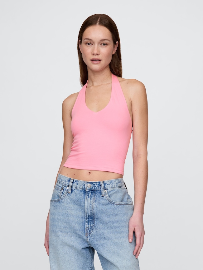 CloseKnit Cropped Halter Top