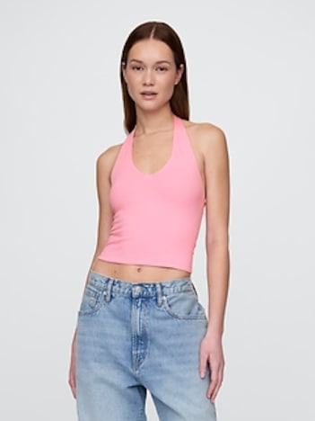 CloseKnit Halter Crop Top