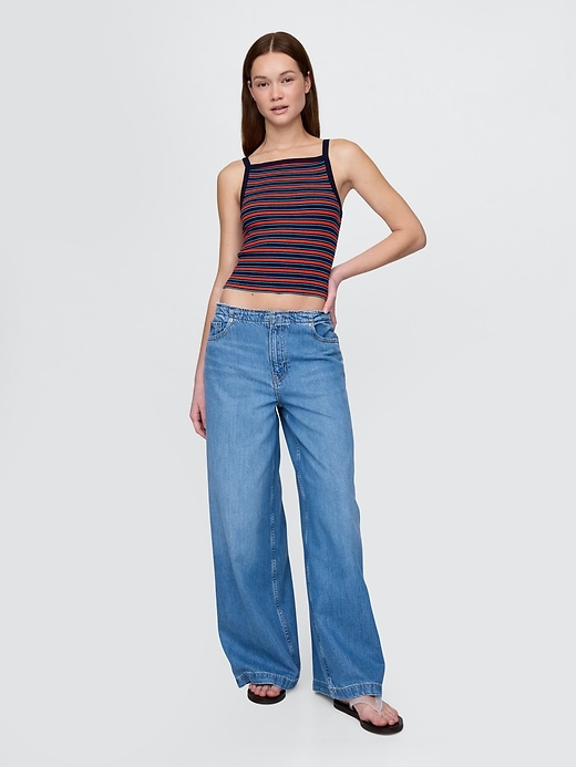 Image number 2 showing, Modern Apron-Neck Cropped Tank Top
