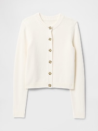 100% Cotton Crewneck Cardigan