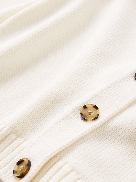 Image number 4 showing, 100% Cotton Crewneck Cardigan