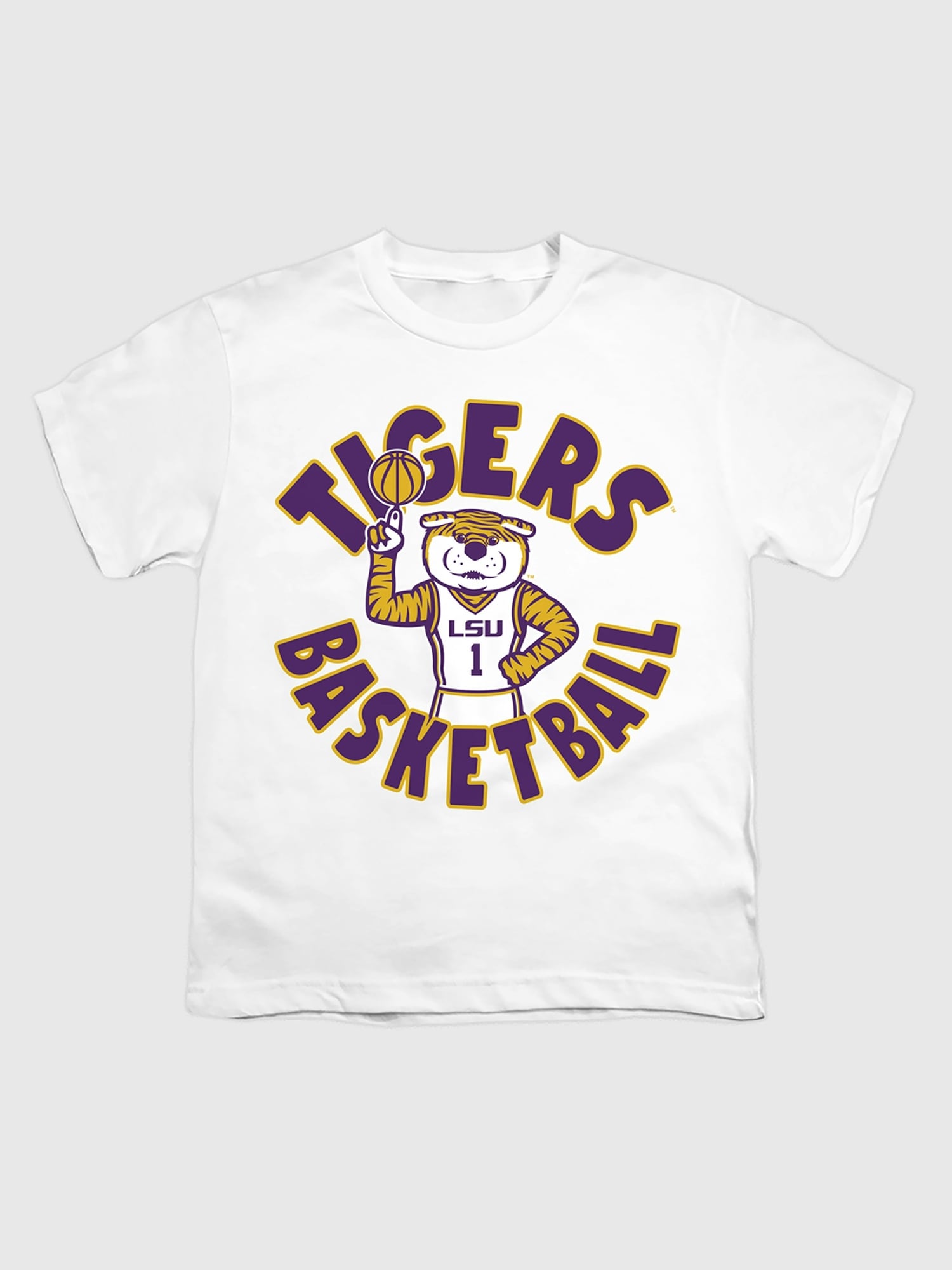 Kids Louisiana State Tigers Basketball Graphic T-Shirt