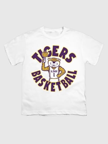 Kids Louisiana State Tigers Basketball Graphic T-Shirt