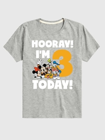 Toddler Disney Hooray Im 3 Today Graphic Tee