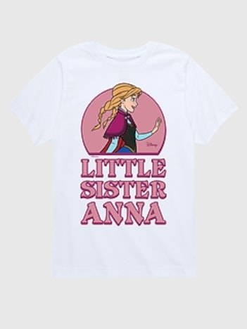 Toddler Frozen Little Sister Anna Short Sleeve Graphic Tee