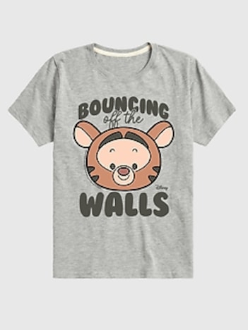 Toddler Winnie the Pooh Tigger Bouncing Off Walls Short Sleeve Graphic Tee