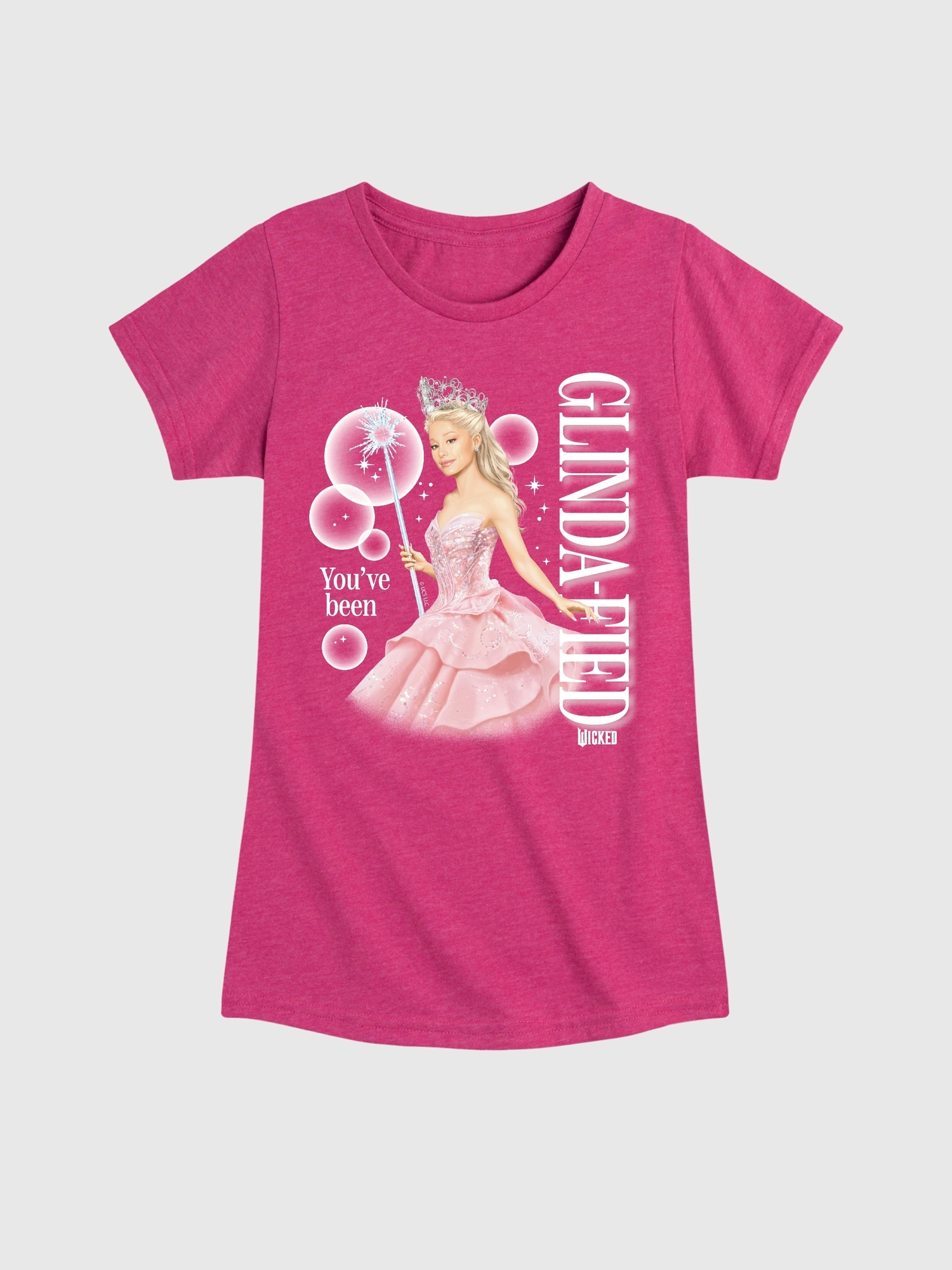 Toddler Wicked Glinda-fied Fitted Short Sleeve Graphic Tee
