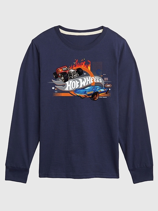 Kids Hot Wheels 8 Bit Pixelated Game Cars Long Sleeve