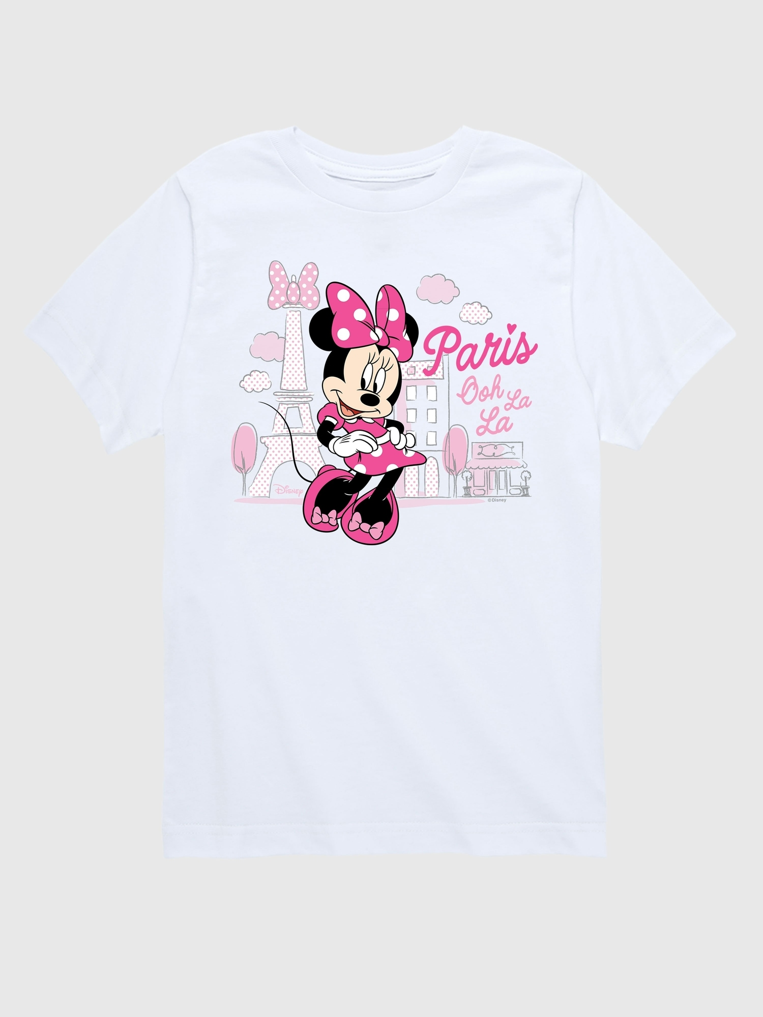Toddler Disney Minnie Mouse Paris Ooh La La Short Sleeve Tee