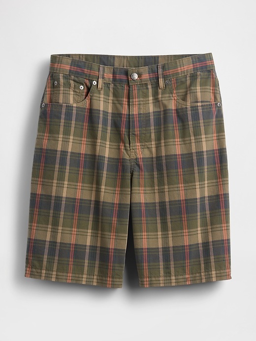 Image number 6 showing, Relaxed Plaid Canvas Shorts