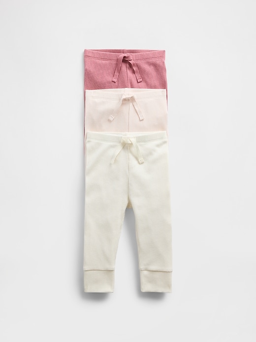 Image number 4 showing, Baby First Favorites TinyRib Pants (3-Pack)