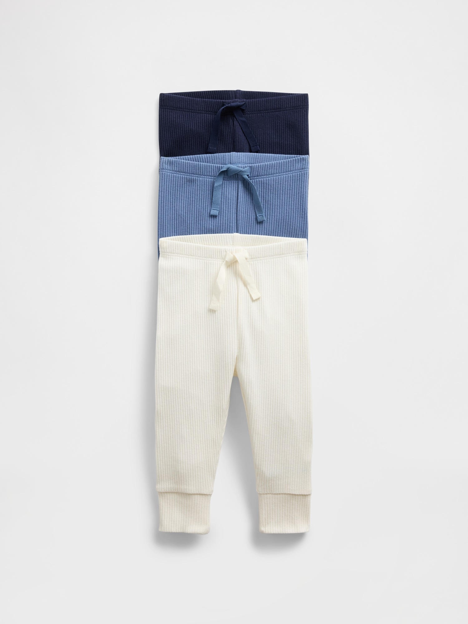 Детские брюки Gap Baby First Favorites TinyRib Pants (3-Pack)