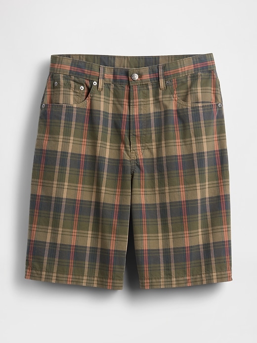Image number 6 showing, Relaxed Plaid Canvas Shorts