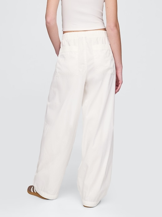Image number 4 showing, Low Rise Barrel Parachute Pants