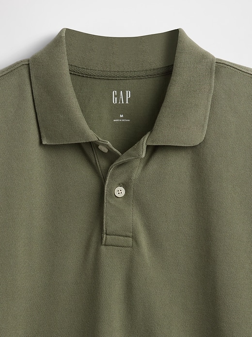 Image number 2 showing, Relaxed Pique Polo Shirt