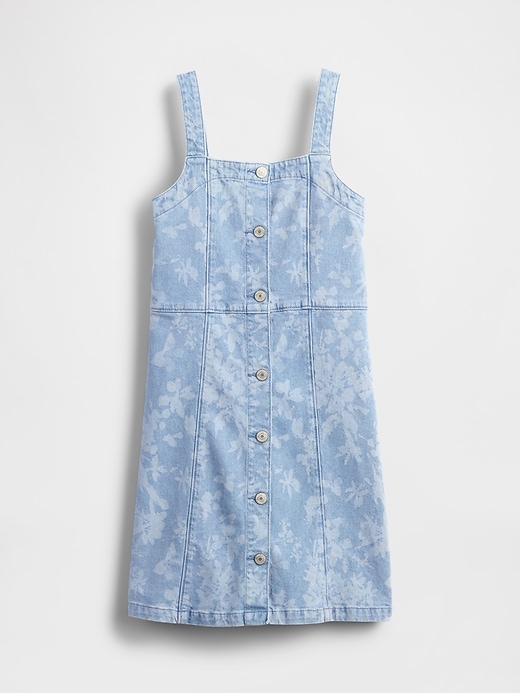Image number 2 showing, Kids Denim Floral Dress