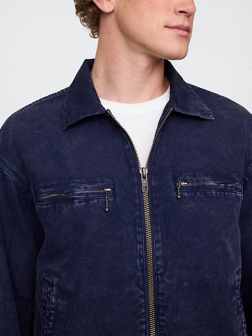 Image number 4 showing, Canvas Moto Jacket