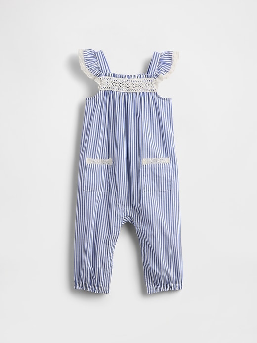 Image number 1 showing, Baby Lace-Trim One-Piece