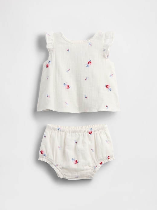 Image number 1 showing, Baby Crinkle Gauze Outfit Set