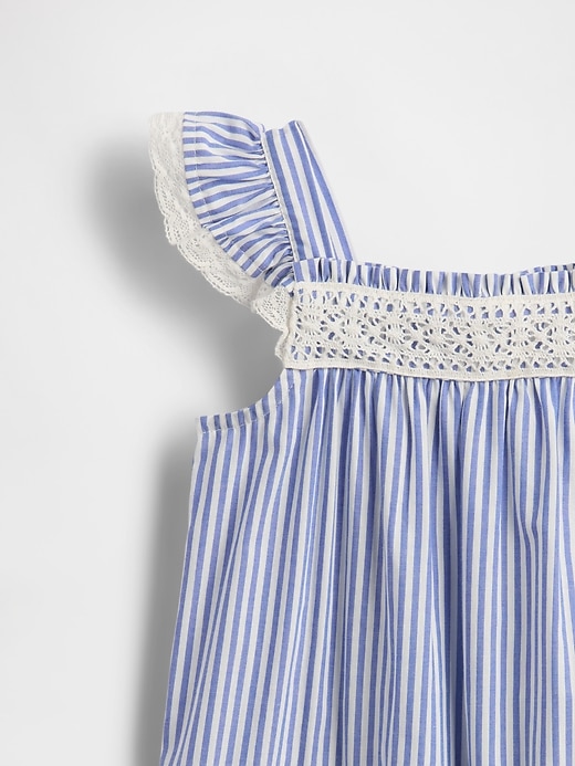 Image number 3 showing, Baby Lace-Trim One-Piece