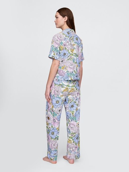 Image number 2 showing, Linen-Blend PJ Pants