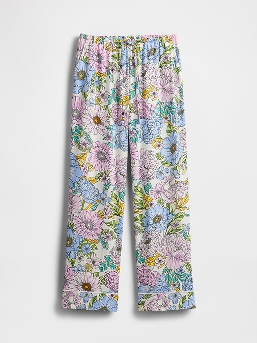 Image number 3 showing, Linen-Blend PJ Pants
