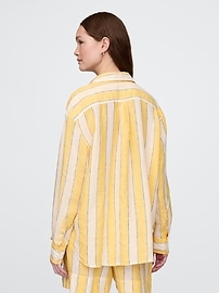 View large product image 33 of 62. 100% Linen Oversized Shirt
